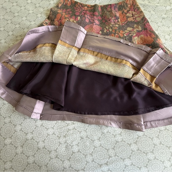 Cocli Collection Wool Silk A-Line Skirt Size L Made in France - Picture 6 of 11